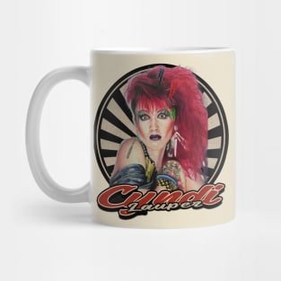 Vintage 80s Cyndi Lauper Mug